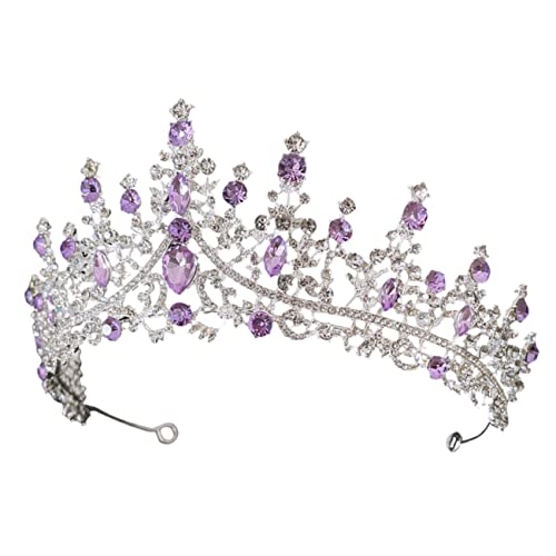 Vaguelly Kristallkrone Braut Haarschmuck Strass Stirnband Tiara Kopfschmuck Damen für Hochzeit Party Ball Festliche Anlässe von Vaguelly