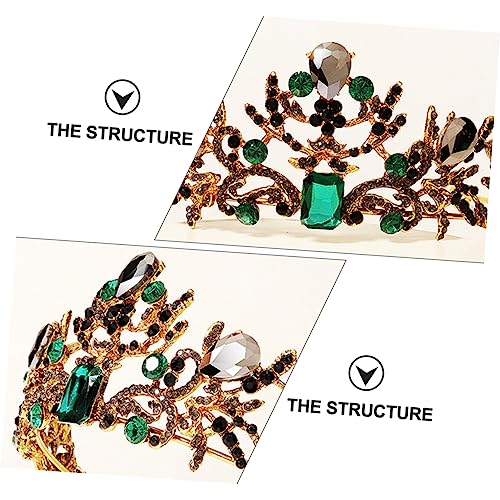 Vaguelly Kristallkrone Tiara Brautschmuck Funkelndes Haarschmuck Accessoire für Hochzeit Party Festliche Anlässe Damen Kopfdekor von Vaguelly