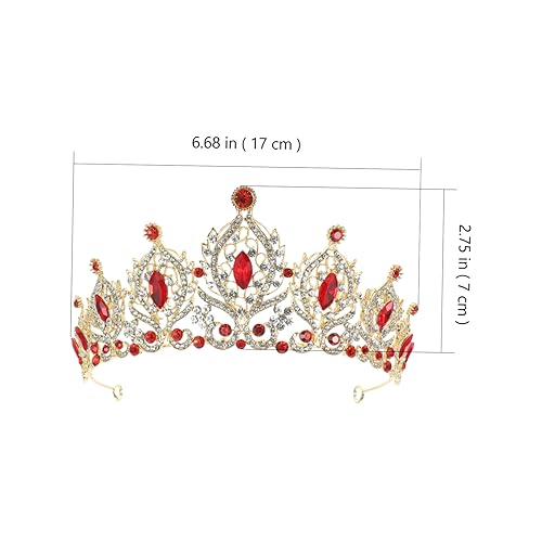 Vaguelly Kristallkronen Braut Tiara Stirnband Eleganter Kopfschmuck für Hochzeit Geburtstag Party Brautjungfern Accessoire Festliche Haarschmuck von Vaguelly
