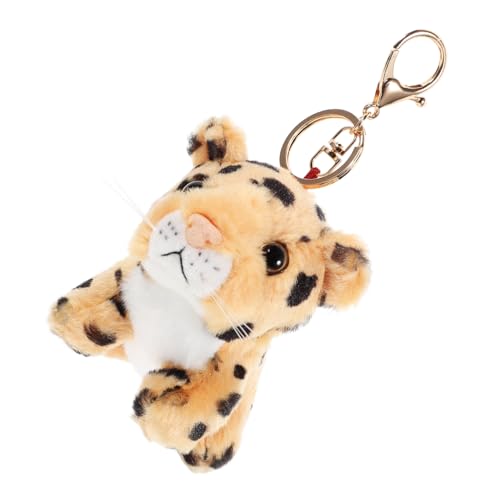 Vaguelly Kuscheliger Leopard Schlüsselanhänger Süßer Plüsch Tieranhänger für Taschen und Geldbörsen Perfektes für von Vaguelly