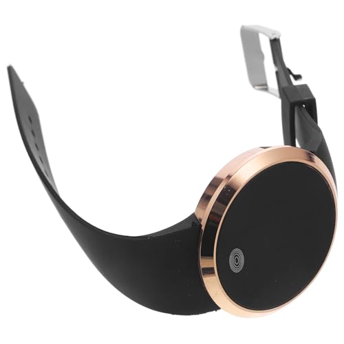 Vaguelly LED Touch Uhr Unisex Legierung Gehäuse PU Lederband Komfortabel Digitaluhr Modisch Für Damen Herren Geburtstag Shower von Vaguelly