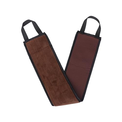 Vaguelly Langstreifiges Peeling Badetuch mit Massageband Weicher Langlebiger Rückenschrubber zum Entfernen Abgestorbener Haut für Tägliche Anwendung und Tanning Oil Auftragen Braun von Vaguelly