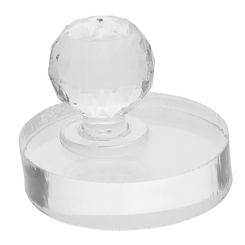 Vaguelly Lidschattenplatte Lidschatten-Stempel machen Pads drücken Lidschatten-Presswerkzeug Das augenbrauenpuder platzsparend Pulverpressdichtung gepresster Puderstampfer Acryl Transparent von Vaguelly