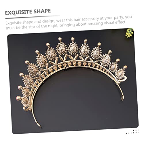 Vaguelly Limettengrüne Tiara für Braut Hochzeit Damen Haarschmuck Leichtes Stirnband mit Funkelnden Strasssteinen Komfortabel Festlich Geeignet für Partys und Hochzeitsfeiern von Vaguelly