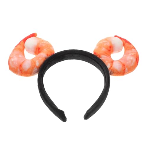 Vaguelly Lustiges Garnelen Haarband Meeresfrüchte Stirnband für Cosplay Halloween Weihnachtsfeier Geburtstagsfeier Party Accessoire Fotofreundlich Vielseitig Einsetzbar von Vaguelly