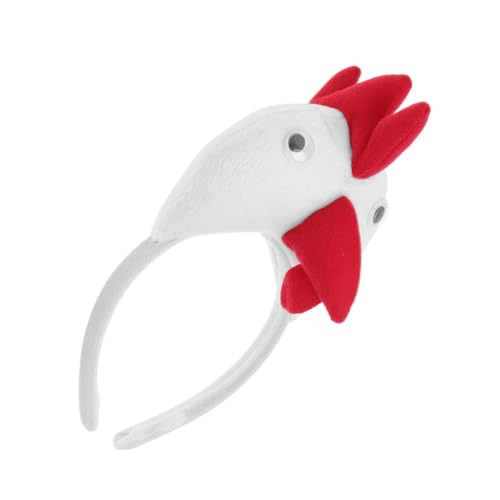 Vaguelly Lustiges Hühnerkostüm Stirnband mit Niedlichem Hahn Design Verstellbares Animal Cosplay Headband für Karneval Party Fotoshooting und Festliche Anlässe von Vaguelly