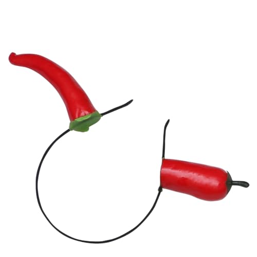 Vaguelly Lustiges Party Haarreif mit Pfeffer Leichtes Rutschfestes Haarschmuck Accessoire für Erwachsene als Dekoratives Foto Requisit und Cosplay Kopfbedeckung von Vaguelly