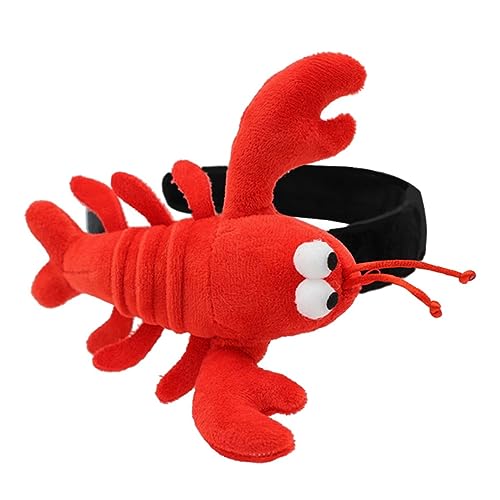 Vaguelly Lustiges Rotes Krustentier Haarreifen Hummer Haarband Frauen Modisches Stirnband Party Haarreif Zubehör von Vaguelly