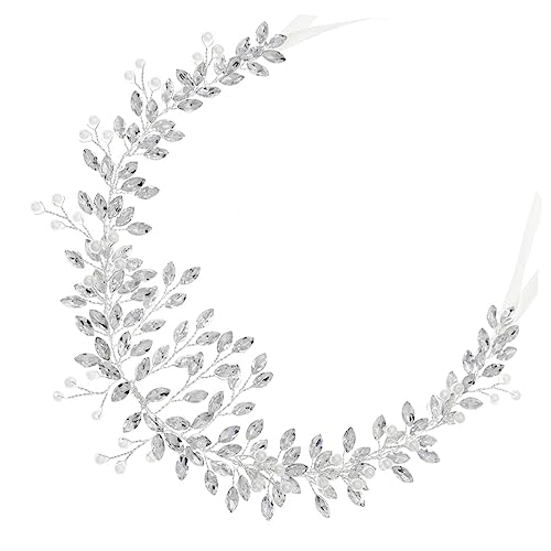 Vaguelly Luxuriöses Braut Haarband mit Funkelnden Strasssteinen Handgefertigtes Hochzeitsschmuck Accessoire für Bräute und Brautjungfern Silbernes Kopfschmuckstück für Besondere Anlässe von Vaguelly