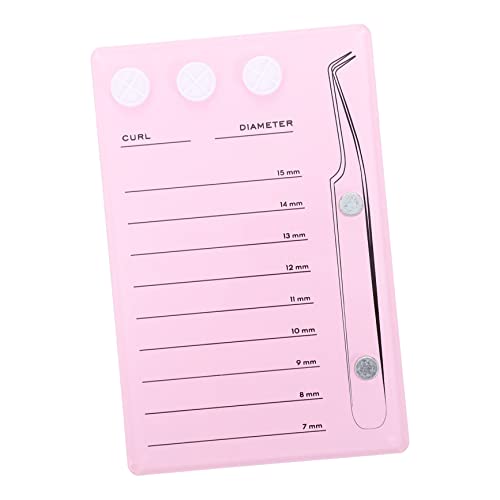 Vaguelly Magnetisches Wimpernbrett Wimpernverlängerungspalette Lippennagellack Organizer Kosmetikband Wimpernspiegelplatte Lockenwicklerhalter Künstliche Wimpern von Vaguelly