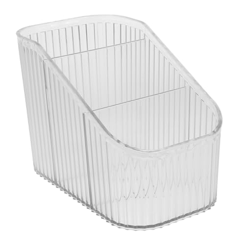 Vaguelly Make-up-organizer Aus Acryl, Eleganter Kosmetik-aufbewahrungshalter Mit 3 Fächern Für Wimpern Und Pinsel, Platzsparender Make-up-behälter-organizer von Vaguelly