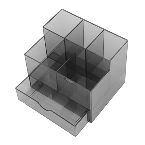 Vaguelly Manicure Desktop Organizer Box mit Multi Grid Design und Kompakte Nagelkunst Aufbewahrungsbox für Nägel und Kosmetik Langlebig Leicht Praktischer Schreibtisch Organizer von Vaguelly