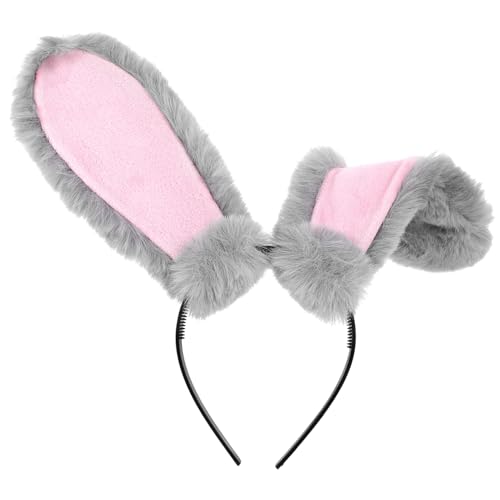 Vaguelly Plüsch Hasenohren Stirnband Mit Ohren Für Frühlingsfeier Haaraccessoires Für Mädchen Damen Dekorativ Haarreif von Vaguelly