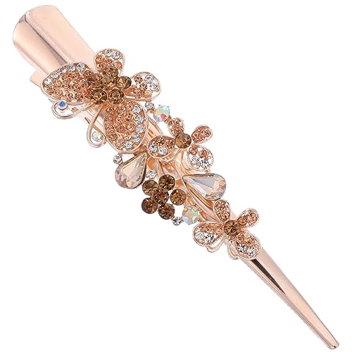 Vaguelly Metall Haarspange Schmetterling Bling Haarschmuck Für Damen Große Krokodilklemmen in Champagnerfarbe Glitzernde Haarspangen Für Hochzeiten Und Partys von Vaguelly