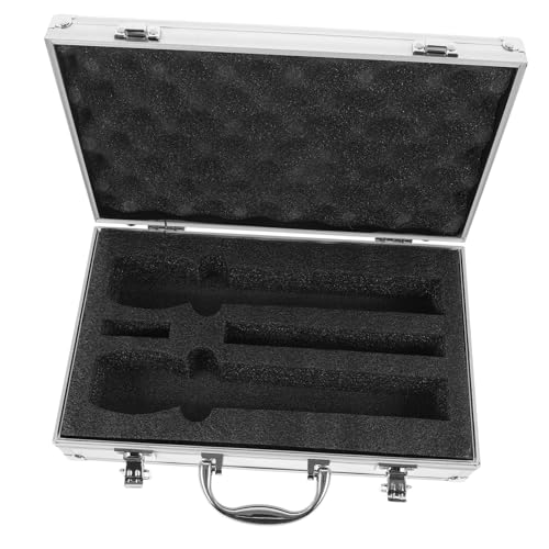 Vaguelly Mikrofonkoffer Mit Griff Hartschalenbox Für Schnurlose Mikrofone Mikrofonetui Zum Schutz Vor Kratzern Und Stößen Aufbewahrungsbox Für Reise Und Draußen Organizer Für Kabel von Vaguelly