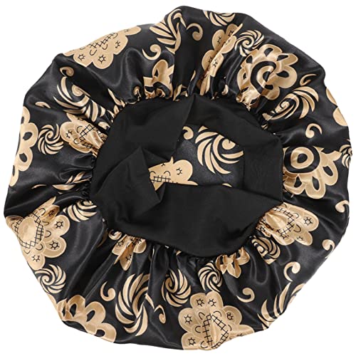 Vaguelly Nachtmütze Mit Elastischem Stirnband Haare Zum Schlafen Duschhüte Frauen Häuten Hüte Und Mützen Duschkappen Motorhaube Badewanne Haar Abdeckung Wiederverwendbare Duschhauben Satin von Vaguelly