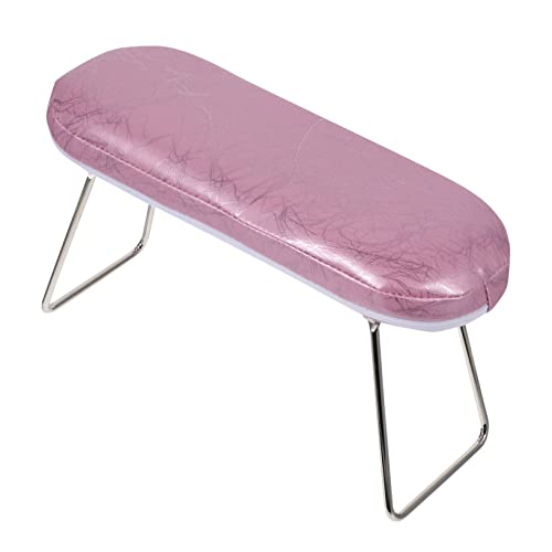 Vaguelly Nagel-kunst-halter-kissen Arm Nagelprodukte Für Nägel Tragbar Faltbar Nagelhand Handkissen-nagellampe Dip-nagel-kit Bausatz Nagelbohrer Bausätze Handtücher Rosa Rostfreier Stahl von Vaguelly