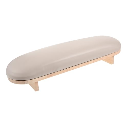Vaguelly Nagelarmlehne Kissen Aus Hochwertigem Holz Und Leder Elegante Handauflage Für Nagelstudios Schmutzabweisend Ergonomisches Design Für Komfortable Maniküre von Vaguelly