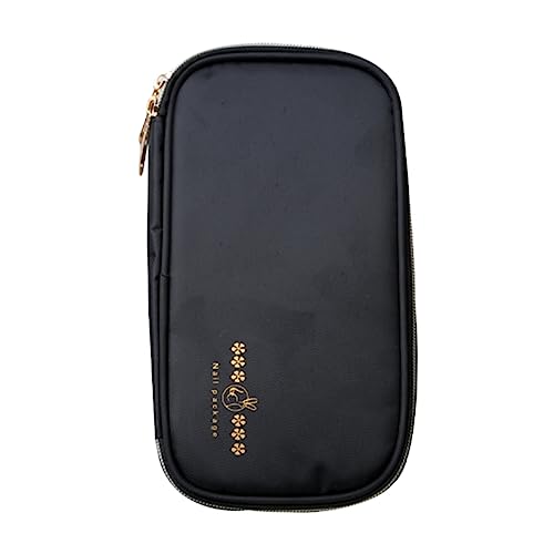 Vaguelly Nail Art Aufbewahrungstasche Multifunktional Nagelpinsel Organizer mit Fächern für Maniküre Zubehör für Nagelkünstler und Unterwegs von Vaguelly