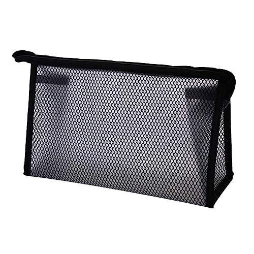 Vaguelly Netz-Make-up-Tasche Transparent Kosmetik-Aufbewahrungstasche Für Damen Kulturtasche Mit Reißverschluss Für Reisen Und Urlaub von Vaguelly