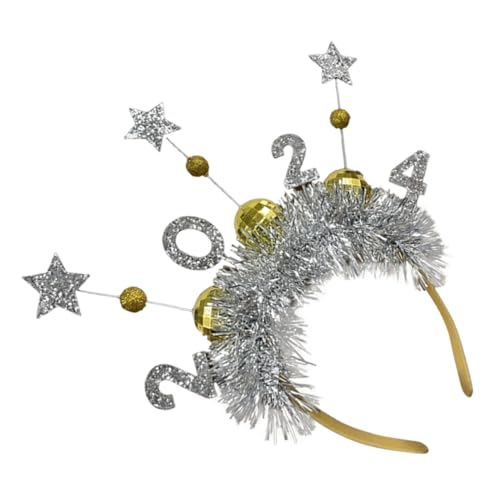 Vaguelly Neujahrs Haarband Leichtes Bruchfestes Party Haarreif mit Klassischem Design für Damen und Herren Geeignet für Silvester Karneval Festtagsdekoration und Cosplay von Vaguelly