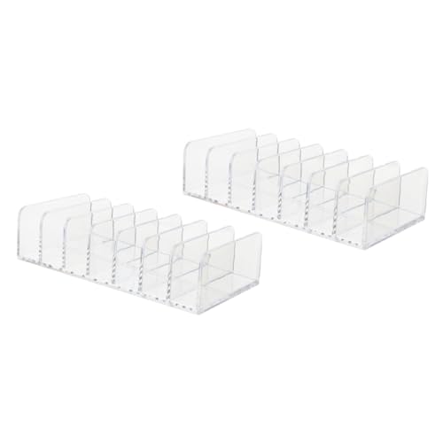 Vaguelly 2stücke Multi-fach Kosmetik Organizer Für Augen-make-up Transparenter Aufbewahrungsständer Für Lidschatten Und Puder Für Schminktisch Und Badezimmer von Vaguelly