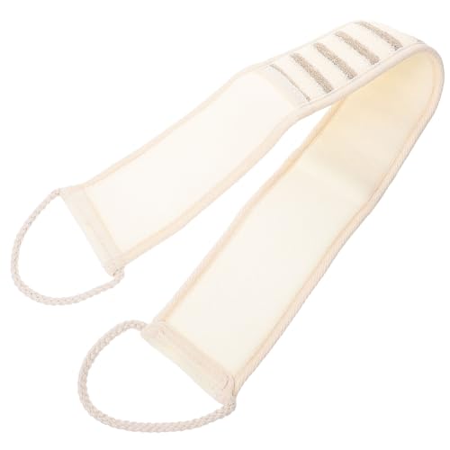 Vaguelly Peelentuch waschen Körpertrockenbürste Handtücher Waschlappen Bad Zurück exfoliating cloth exfoliating towel scincare Peeling-Tool für den Rücken Unterlegscheibe für Dusche Flachs von Vaguelly