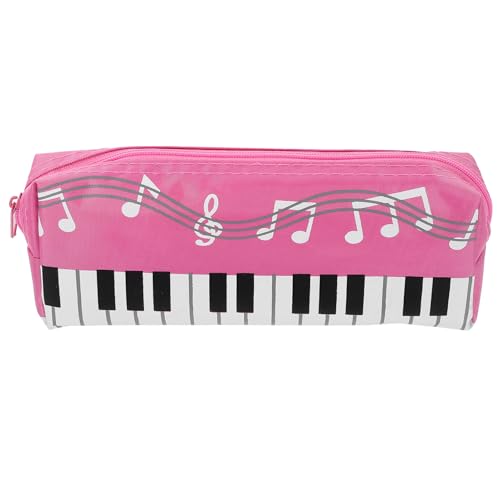 Vaguelly Stifthülle Aus Canvas Mit Klaviertastatur-Muster Tragbar Stifteaufbewahrung Organizer Für Mädchen Und Erwachsene von Vaguelly