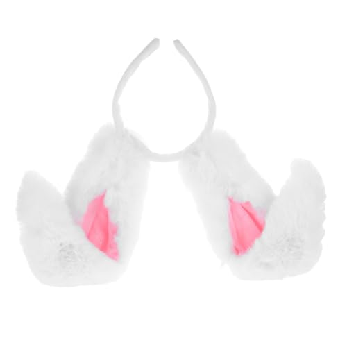 Vaguelly Plüsch Hasenohren Haarreif Verformbar Kuscheliges Kaninchenohren Stirnband für Cosplay Party Bühnenauftritte Mädchen Ostern Halloween Zubehör von Vaguelly