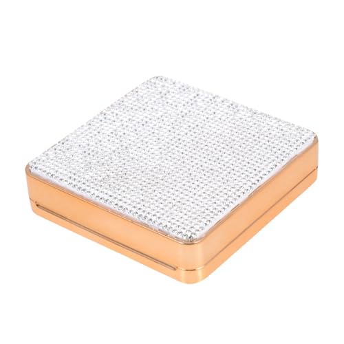 Vaguelly Puffetui Aus Abs-kunststoff Kompakte Aufbewahrungsbox Für Schminkpuder Tragbar Für Reisen Und Outdoor-einsatz Leere Box Für Make-up-kissen Für Und Familie von Vaguelly