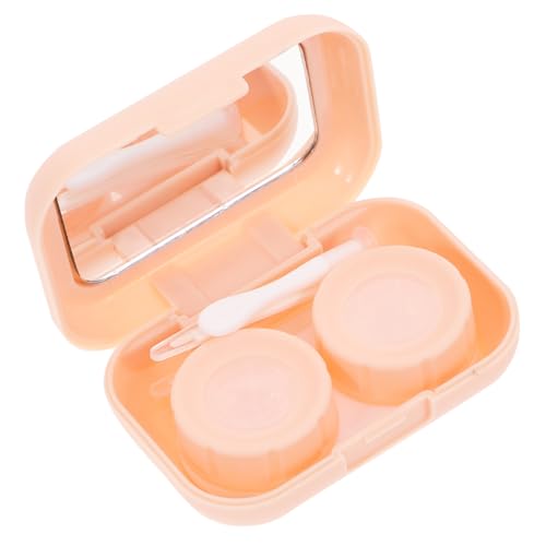 Vaguelly Reise Kontaktlinsenbox Mit Spiegel Praktischer Und Dekorativer Behälter Für Kosmetische Linsen Tragbare Objektivbox Für Frauen Und Mädchen Für Unterwegs Im Eleganten von Vaguelly