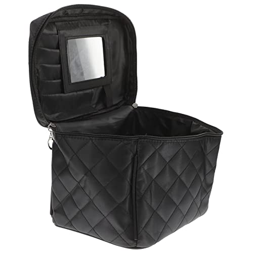 Vaguelly Handheld Kosmetiktasche Mit Faltbarem Spiegel Große Multifunktionale Reisetasche Für Damen Wasserdichtes Toilettenartikel Reisen Und Camping von Vaguelly