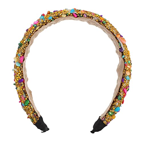 Vaguelly Natürliche Kristallstein-stirnband Mit Strasssteinen Verstellbar Für Hochzeiten Partys Und Besondere Anlässe Elegantes Haarschmuck-accessoire Für Damen von Vaguelly