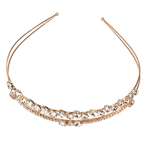 Vaguelly Rhinestone Haarreif Mit Funkelnden Strasssteinen Für Hochzeiten Brautaccessoires Geeignet Für Verschiedene Frisuren Und Haartypen Goldene Farbe Perfektes Für Besondere Anlässe von Vaguelly