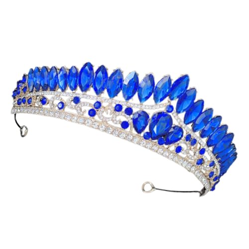 Vaguelly Rhinestone Tiara Kristallkrone Braut Haarschmuck Elegant Funkelnd für Damen Hochzeit Brautjungfer Party von Vaguelly