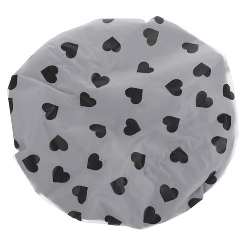 Vaguelly Satinhaube Damen Drucken Für Erwachsene Trendige Duschhauben Lockig Badekappe Fänger Salon-mütze Haarduschhaube Haartrockenhaube Satingefütterte Duschhaube Duschkappen Eva Black von Vaguelly