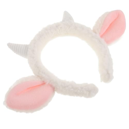 Vaguelly Schafohren Stirnband Aus Kunstfell Plüsch Tierohren Haarreif Süßes Lammohren Haarband Imitierte Ohr Stirnband Für Partys Und Cosplay von Vaguelly