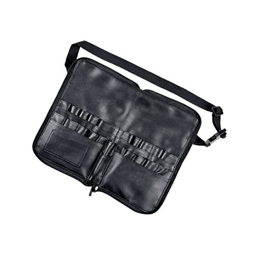 Vaguelly Schminkpinseltasche Aus Pu-Material Reisekosmetiktasche Tragbar Kosmetiktasche Mit Aufbewahrungsröhren Für Make-up-Pinsel Puderquaste Lidschatten Und Kleine Make-up-Boxen von Vaguelly