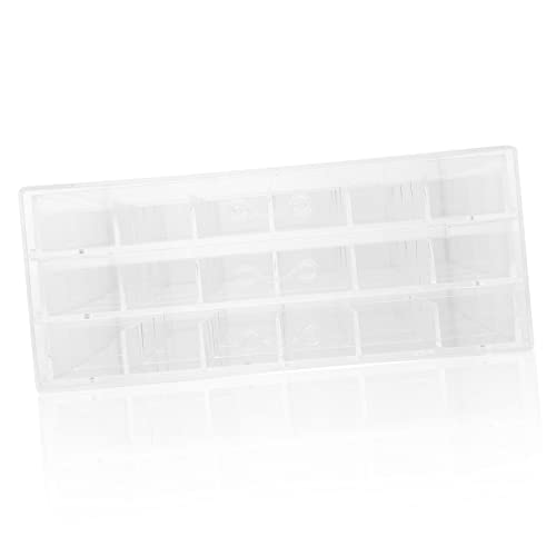 Vaguelly Schmuckhalter Aufbewahrungsbox Für Ohrringe Schmuckkoffer Mit Transparenten Fächern Für Perlen Knöpfe Und Kleinteile Organizer Für Desktop Lagerung von Vaguelly