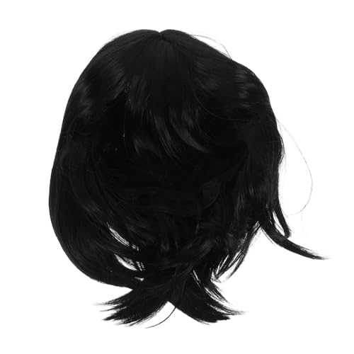 Vaguelly Schwarze Bob-perücke Für Damen Glatte Party-haar-requisite Für Halloween Und Cosplay Natürlich Aussehend Schnell Anzuordnen von Vaguelly