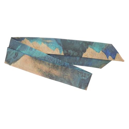 Vaguelly Seidenschal Haarschmuck Langes Haarband Jahre Kopfband Vielseitiger Haarschal für Damen Stilvolle Haarschleife für Pferdeschwanz und Zopfersatz Modisches Accessoire für von Vaguelly