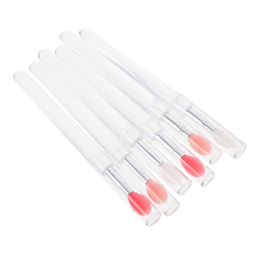 Vaguelly Silikon Lippenstift Applikatoren Mit Deckel Weiche Lippenbürsten Für Lip Balm Und Lippenstift Praktisches Make Up Werkzeug Für Präzises Auftragen Transparent von Vaguelly