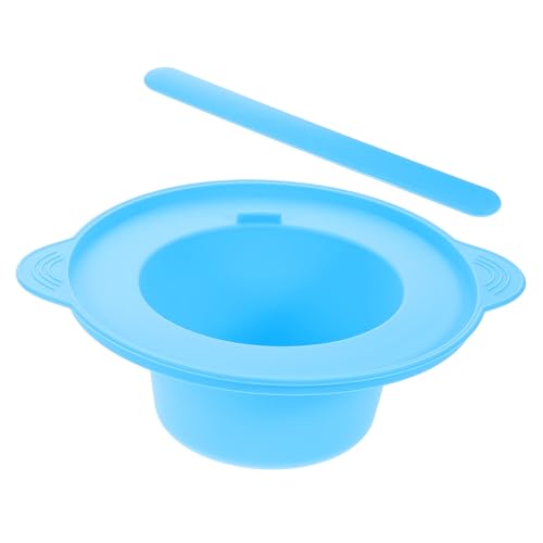 Vaguelly Silikon Schale Set mit Rührstab Hitzebeständig Wiederverwendbar DIY Mischschüssel für Gesichtsmaske Leicht zu Reinigen für Zuhause und Kosmetiksalon von Vaguelly