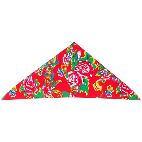 Vaguelly Sportliches Bandana für Herren und Damen Multifunktionale Kopfbedeckung für Radfahren Outdoor Aktivitäten und Freizeit Atmungsaktives Leichtes Design mit Floralem Muster Rot von Vaguelly