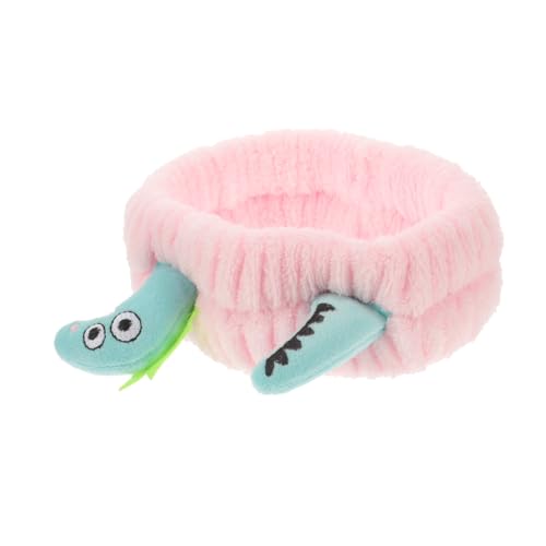 Vaguelly Dinosaurier Stirnband Cartoon Für Damen Süßes Makeup Haarband Spa Stirnband Zum Gesichtswaschen Elastisches Haarschmuck Für Mädchen Cosplay Haarband von Vaguelly
