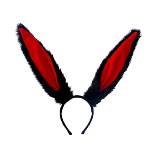 Vaguelly Hase Ohren Stirnband Aus Hochwertigen Materialien Schönes Haarband Für Festival Party Cosplay Kopfbedeckung Hasenohren-ornament Für Bühnenkostüm von Vaguelly