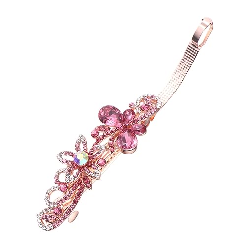 Vaguelly Kreativer Haarschmuck Mit Strass Haarspangen Für Frauen Und Mädchen Party-kopfbedeckung Schlichtes Design Langlebiges Material Haar-accessoire Für Bankette von Vaguelly