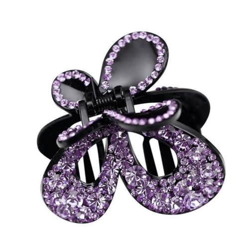 Vaguelly Strasssteine Haarklammer Acryl Haarklammer Clip Damen Haarschmuck für Alltag Hochzeit Festival Modische Haarspange mit Starker Fixierung und Dekorativem Stil von Vaguelly
