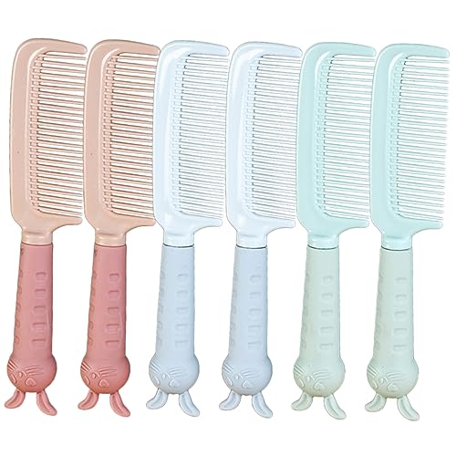 Vaguelly 6stücke Antistatische Haarstylingkämme Für Junge Mädchen Und Süße Katzenmotive Für Entwirren Von Nassem Und Trockenem Haar Perfektes Für Schüler Und Friseure von Vaguelly