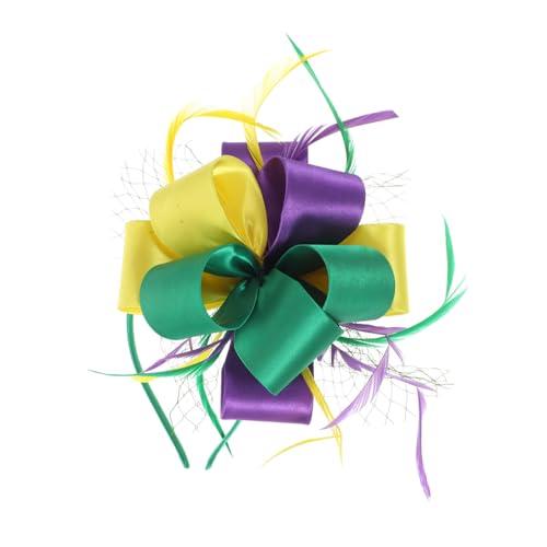 Vaguelly Teeparty Fascinator Kopfschmuck Damen Haaraccessoire Mit Federn Und Netz Für Anlässe Für Hochzeiten Karneval Und Feste von Vaguelly